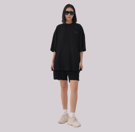 Basics Oversized Textured Shorts