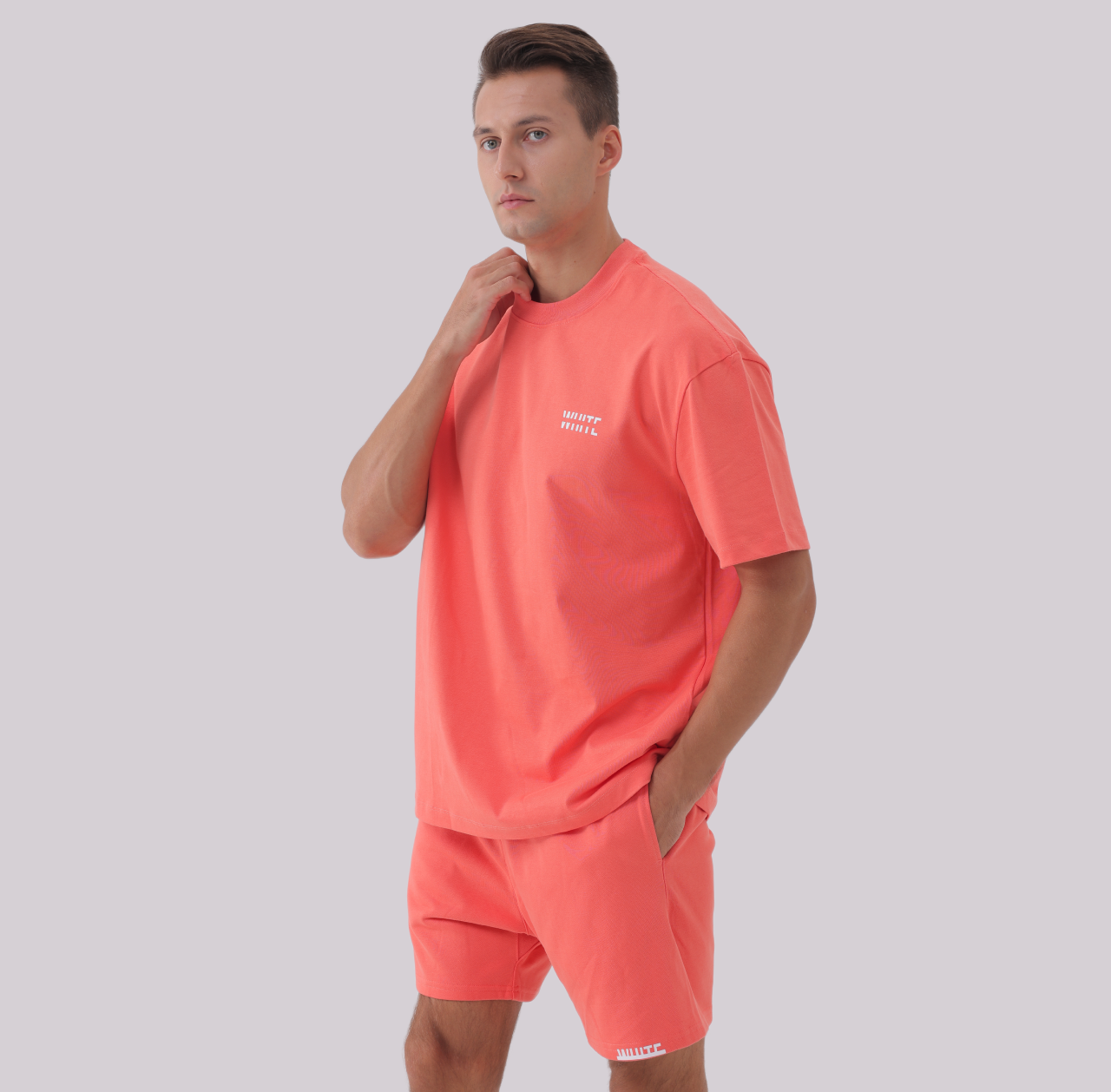 Basics - Oversized Premium Tee coral