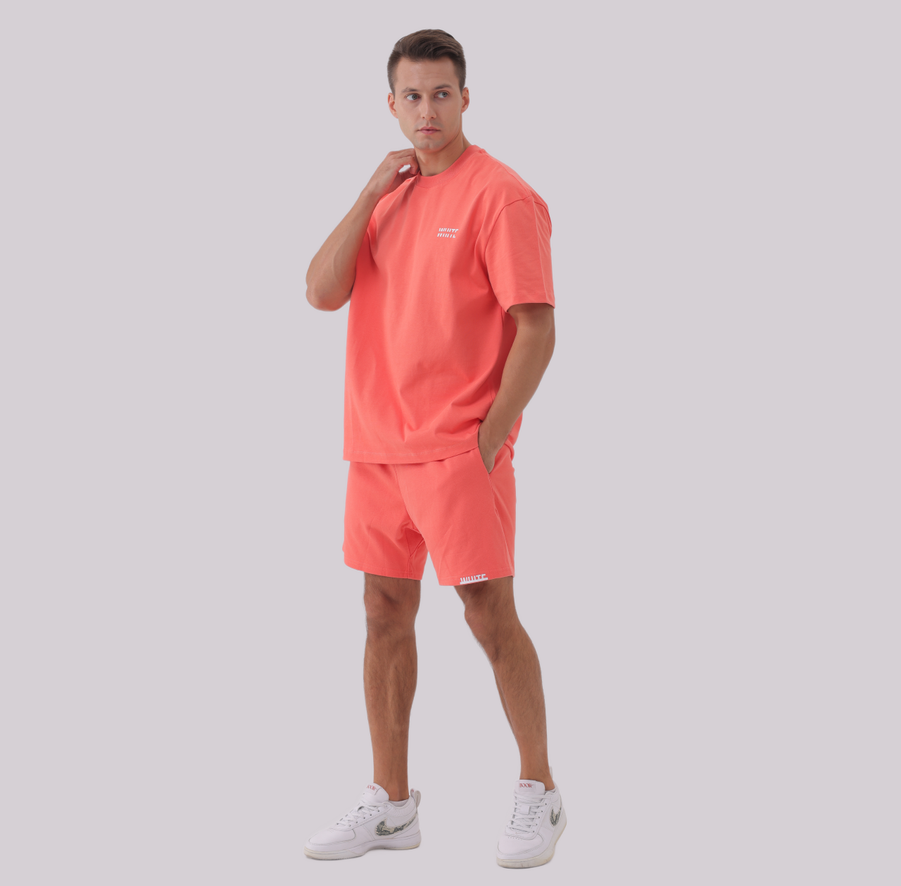 Basics - Oversized Premium Tee coral