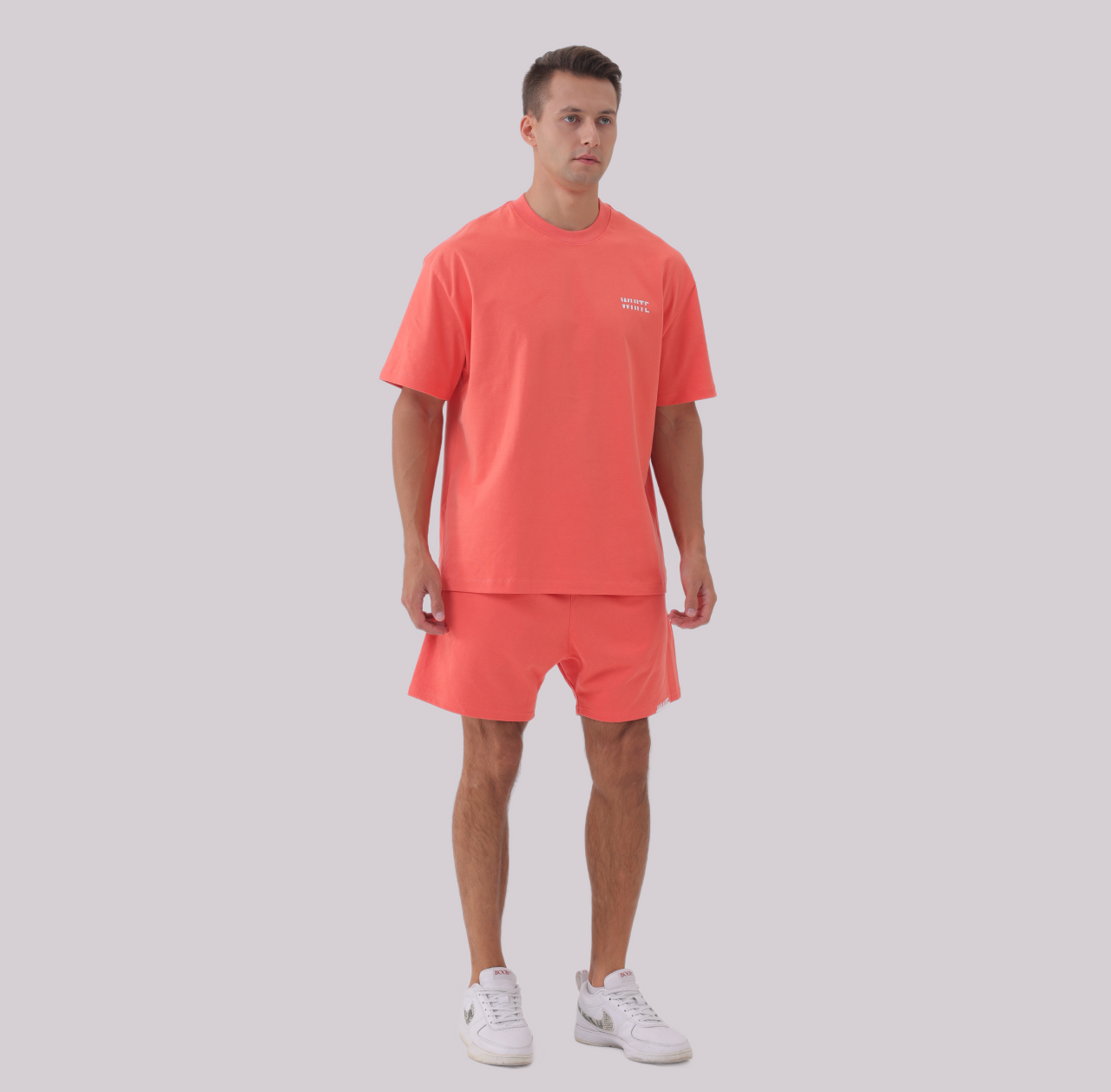 Basics - Oversized Premium Tee coral