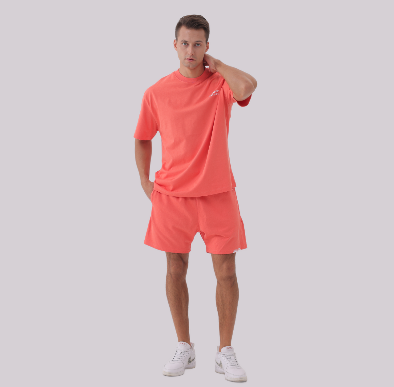 Basics - Oversized Premium Tee coral