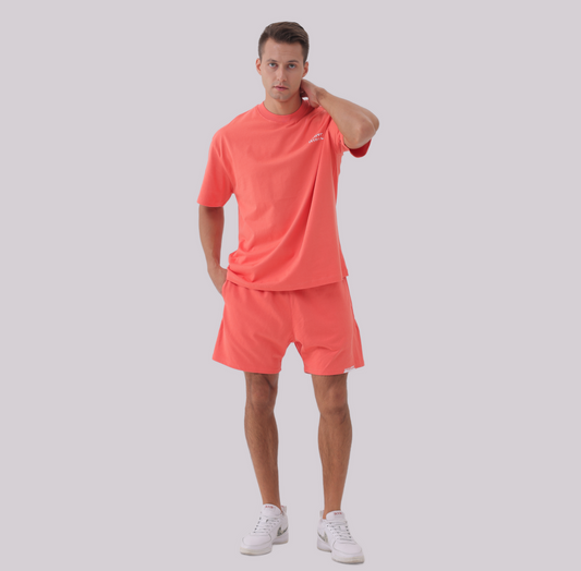Basics - Oversized Premium Tee coral