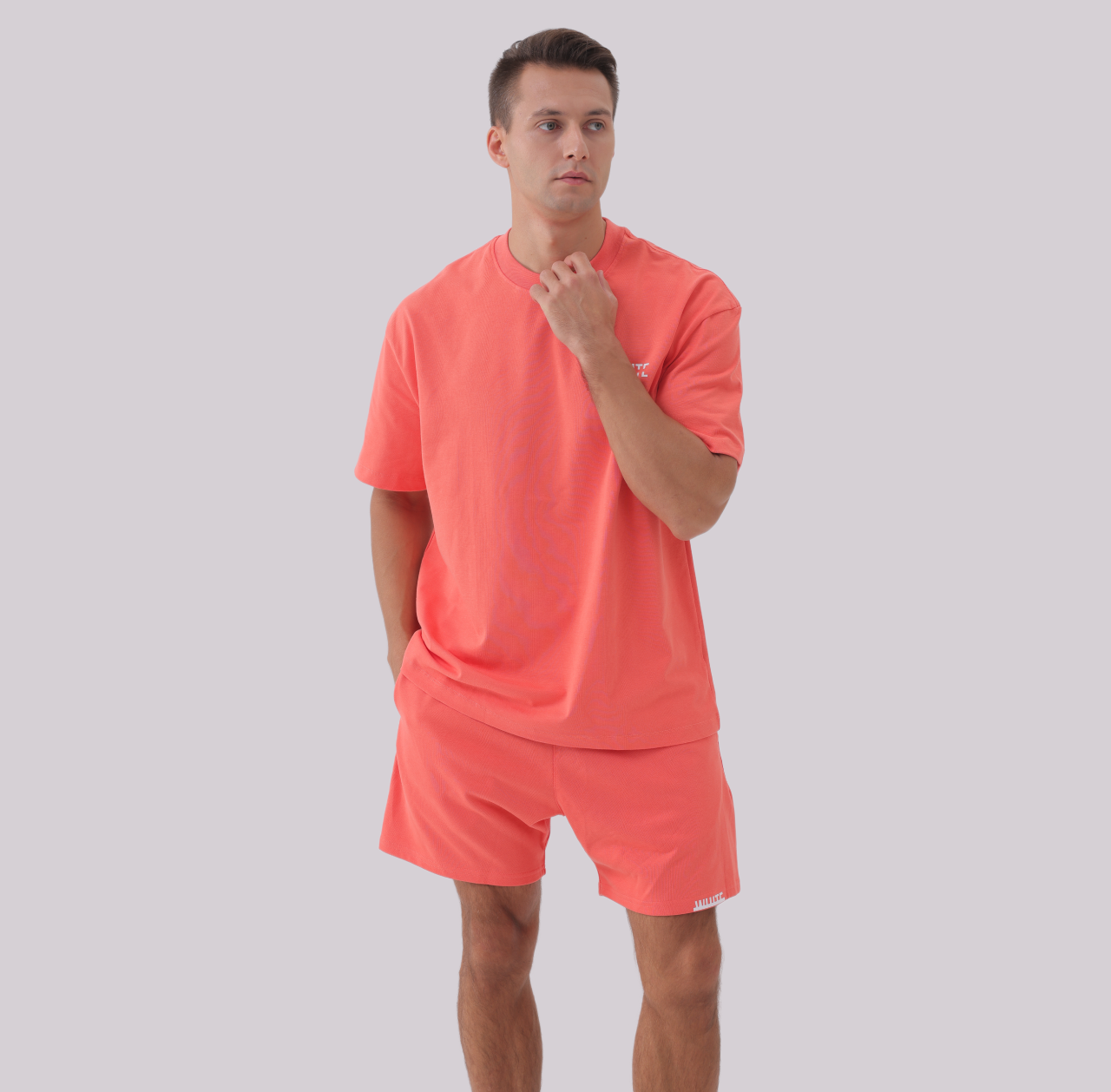 Basics - Oversized Premium Tee coral