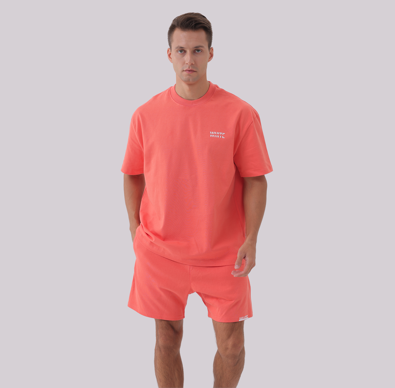 Basics - Oversized Premium Tee coral