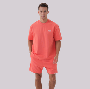 Basics - Oversized Premium Tee coral