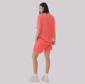 Basics - Oversized Premium Tee coral