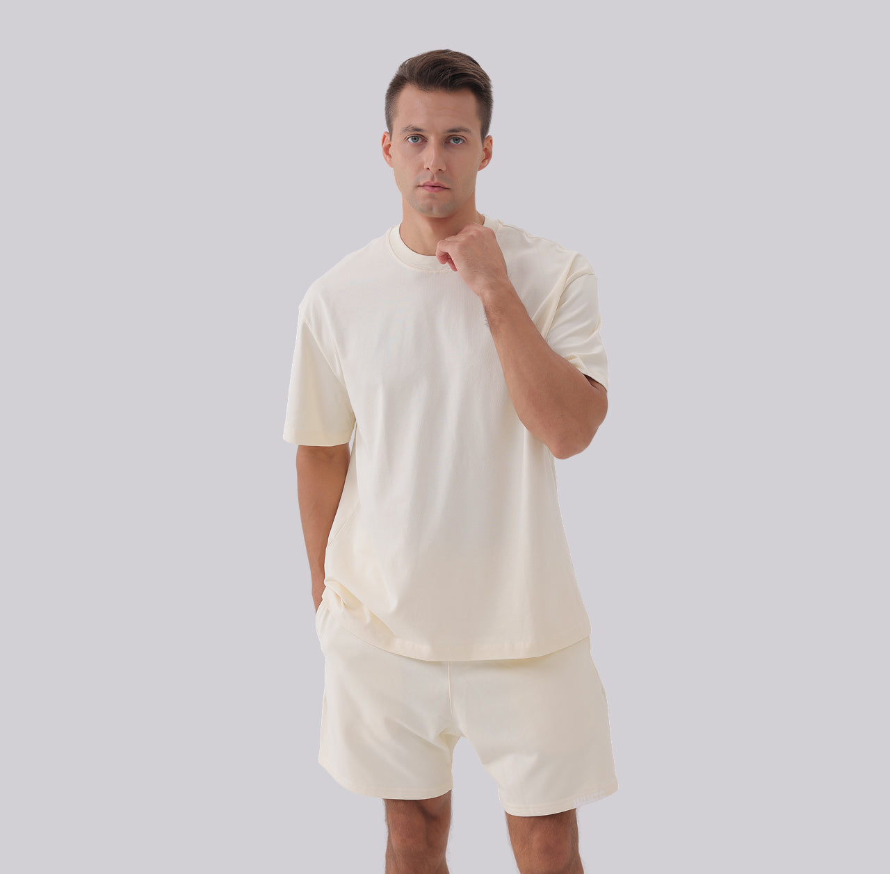 Basics - Oversized Premium Tee cream