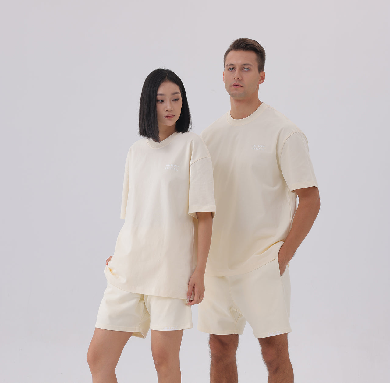 Basics - Oversized Premium Tee cream