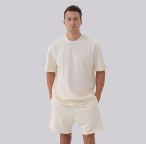 Basics - Oversized Premium Tee cream
