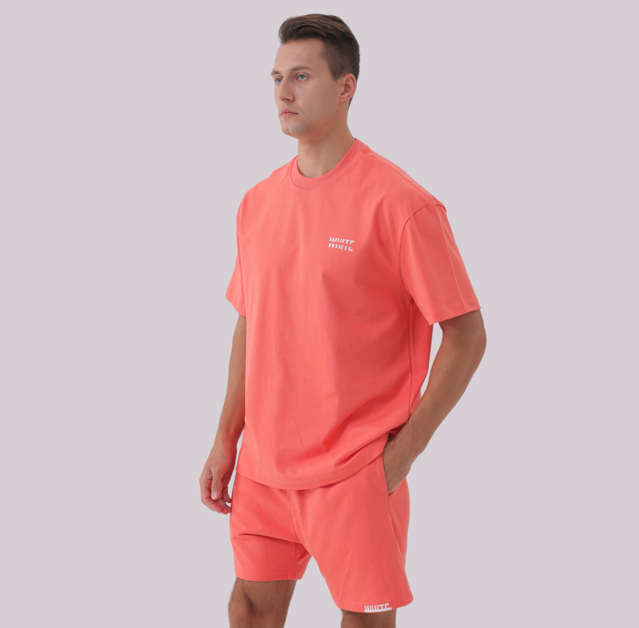 Basics - Oversized Premium Tee coral