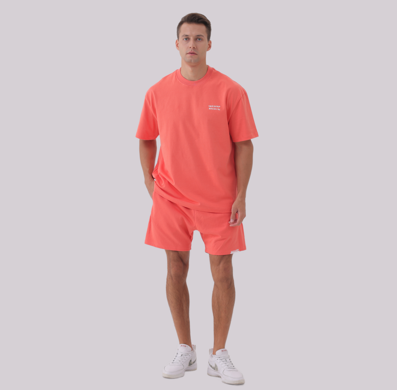 Basics - Oversized Premium Tee coral