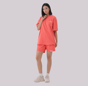 Basics - Oversized Premium Tee coral