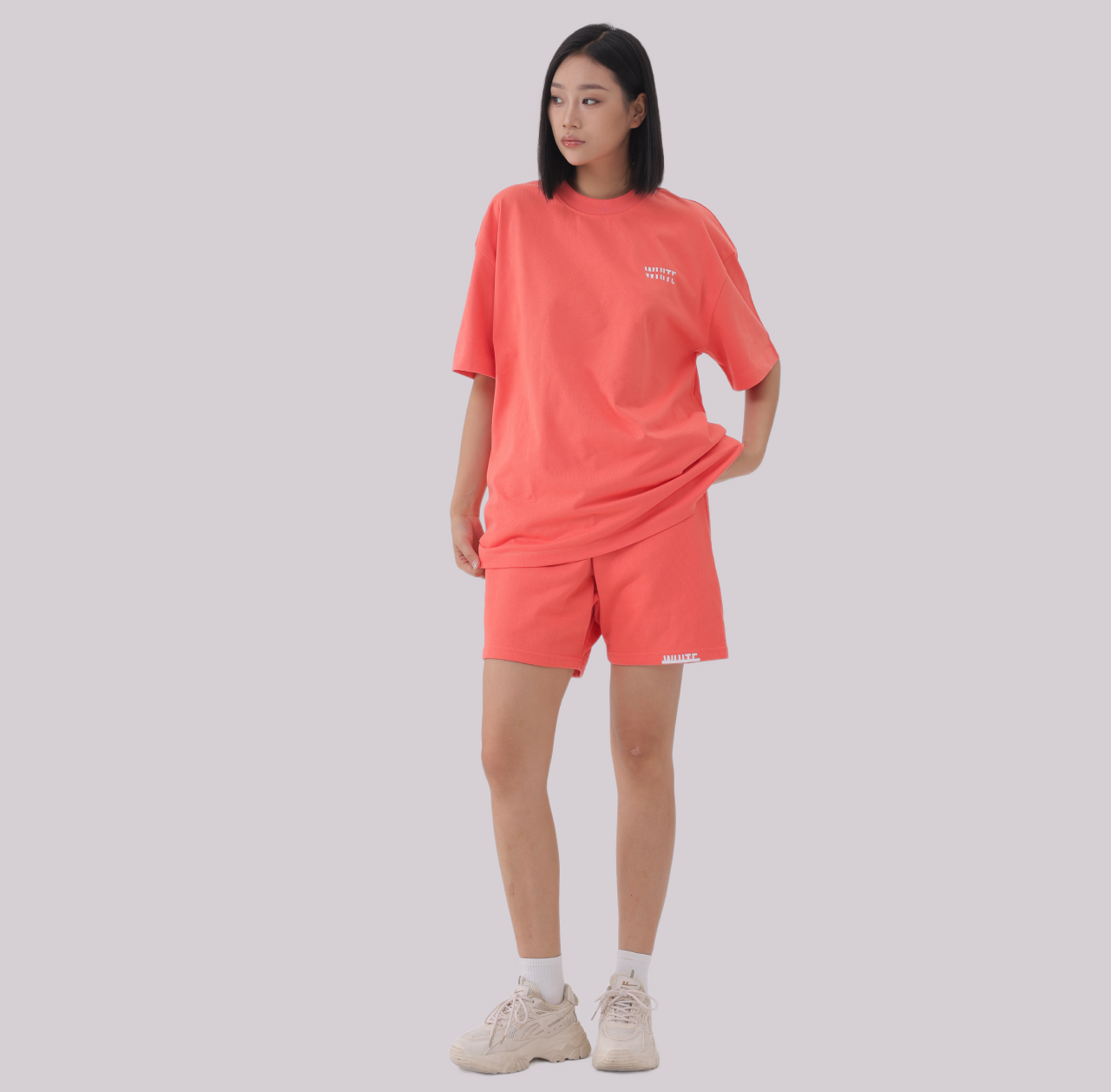 Basics - Oversized Premium Tee coral