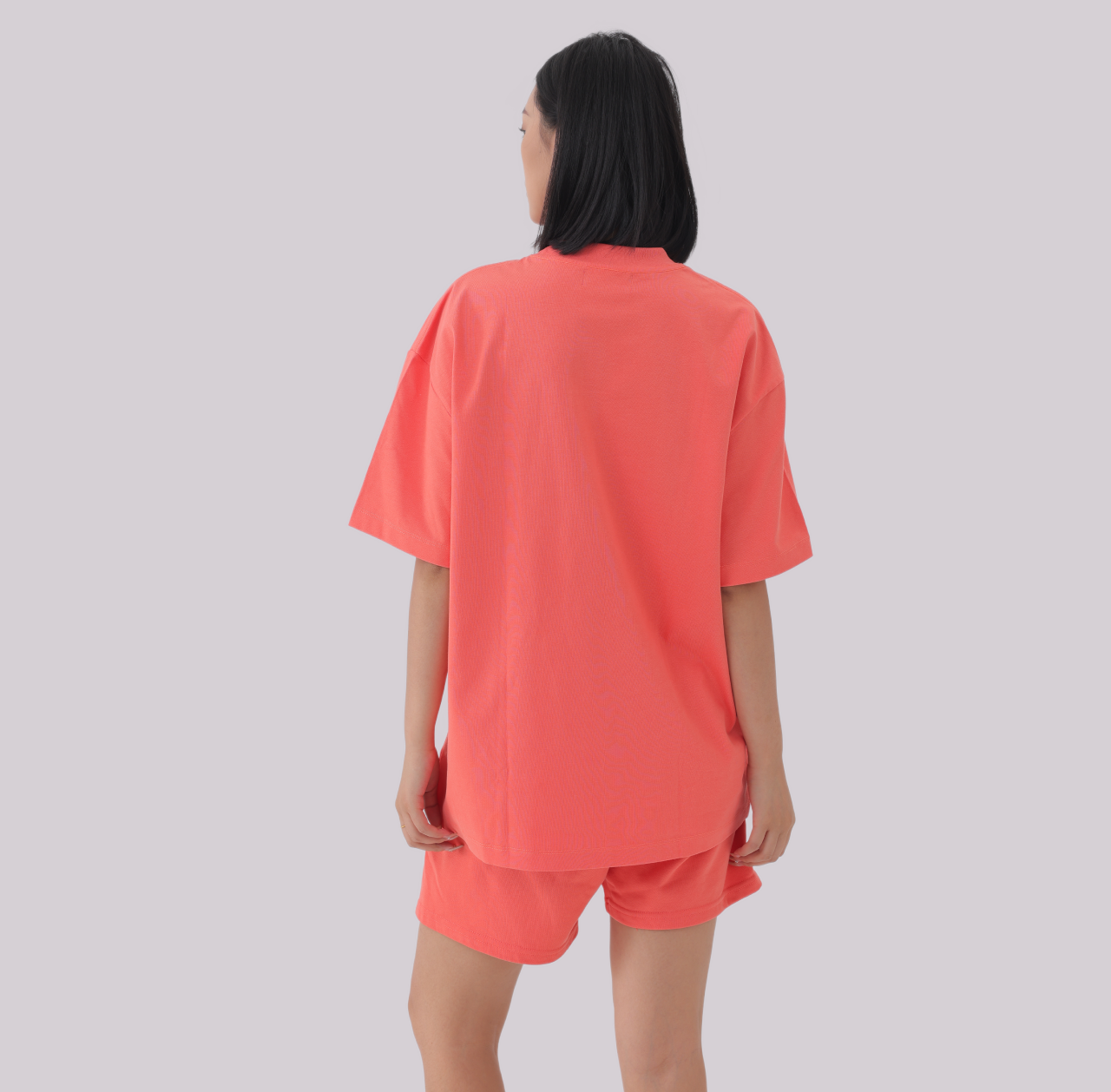 Basics - Oversized Premium Tee coral