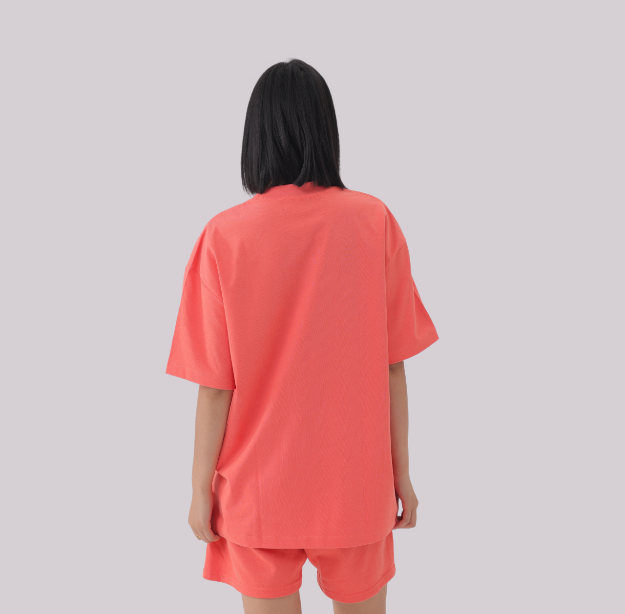 Basics - Oversized Premium Tee coral