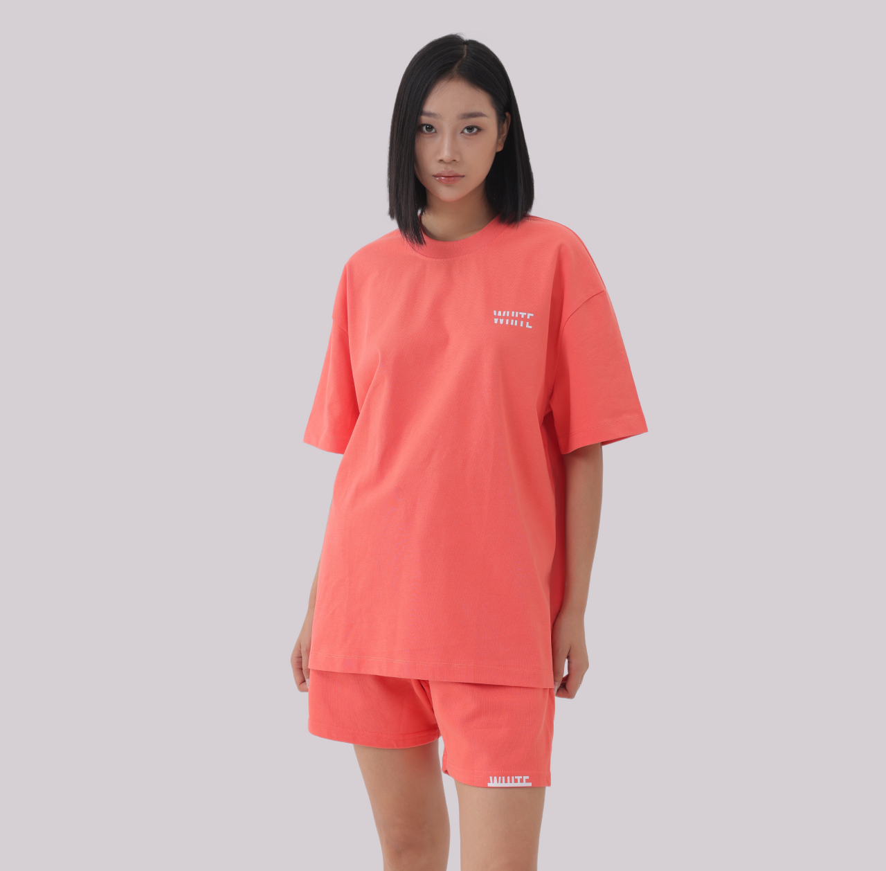 Basics - Oversized Premium Tee coral