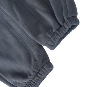 White London Clothing charcoal grey cotton jersey joggers with elasticated cuffs and signature silhouette.