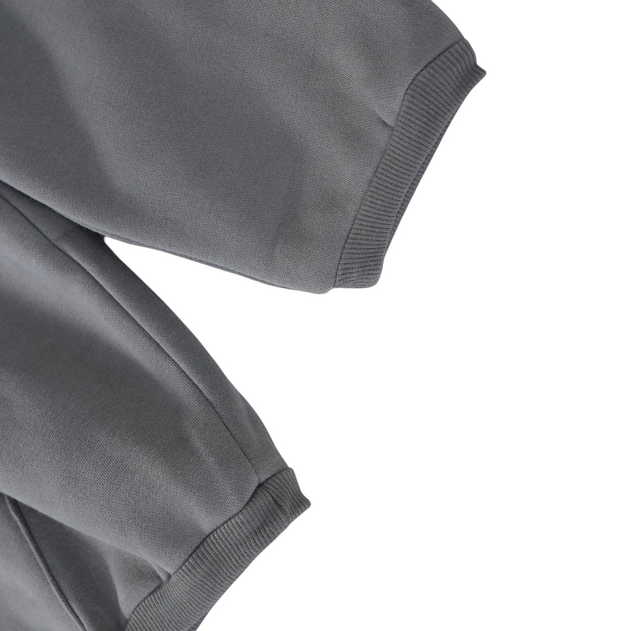 White London Clothing charcoal grey 100% cotton Dopamine Hoodie with ribbed cuffs and hem.