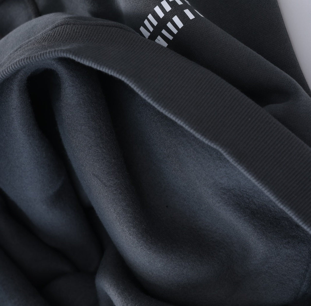 White London Clothing charcoal grey 100% cotton signature hoodie with printed logo on chest and back.